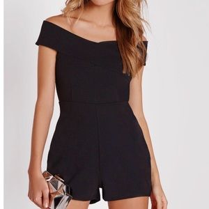 Misguided cross front romper